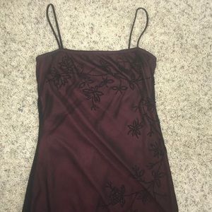 Black/Red Beaded Long Dress